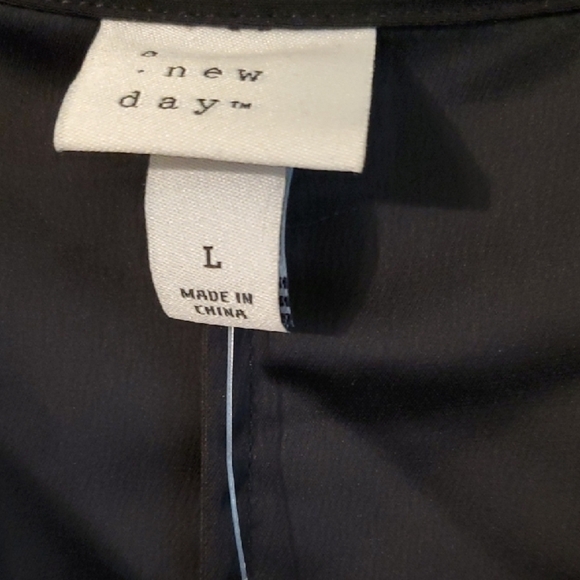 A NEW DAY Black Wrap  Jumpsuit Size Large - Picture 4 of 12